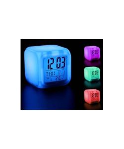 7 Renk Değiştiren Dijital Küp Saat