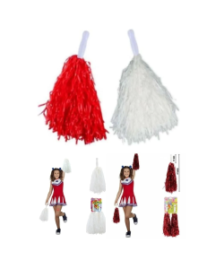 KIRMIZI BEYAZ GÖSTERİ PONPONU KIRMIZI BEYAZ GÖSTERİ PONPONU