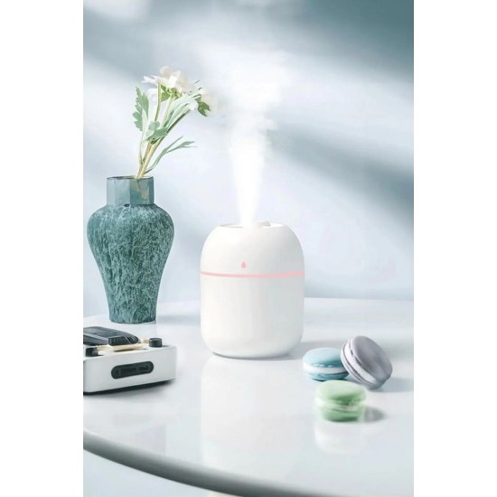 Humidifier Hava Nemlendirici Difüzör ve 3 adet Uçucu Yağı ile birlikte Japon kiraz, Lavanta, Amber