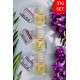 JACOS Bebek Pudrası Sandal Sümbül Kokusu 8 ml Oto Araç Kokusu Ipli Asma Oto Parfümü 3'lü Set