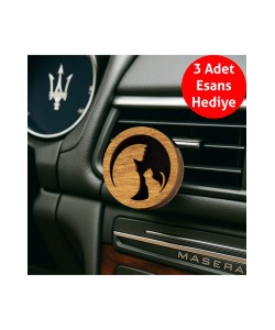 JACOS Frager Ahşap Araba Kokusu Difüzör Oto Koku Kedi Model Gül Lilac Lotus Esans M010 JACOS Frager Ahşap Araba Kokusu Difüzör Oto Koku Kedi Model Gül Lilac Lotus Esans M010