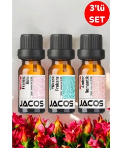 JACOS Fransız Gülü,Frekans,Amber Romanik Esansiyel Uçucu Yağı Difüzör Esansı Oda Kokusu 3'lü Set JACOS Fransız Gülü,Frekans,Amber Romanik Esansiyel Uçucu Yağı Difüzör Esansı Oda Kokusu 3'lü Set