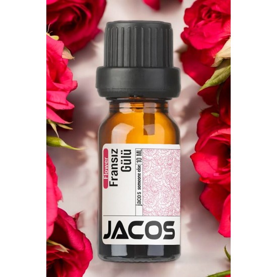 JACOS Fransız Gülü Uçucu Yağı Buhardanlık Difüzör Esansı Oda Kokusu Esansiyel 10 ml