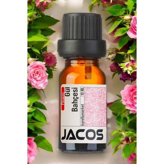 JACOS Gül Bahçesi Uçucu Yağı Buhardanlık Difüzör Esansı Oda Kokusu Esansiyel 10 ml