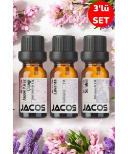 JACOS Japon Kiraz,Lavanta,Sümbül Esansiyel Uçucu Yağı Buhardanlık Difüzör Esansı Oda Kokusu 3'lü SET JACOS Japon Kiraz,Lavanta,Sümbül Esansiyel Uçucu Yağı Buhardanlık Difüzör Esansı Oda Kokusu 3'lü SET