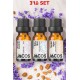 JACOS Lavanta,Baby Mist,Sandal Ağacı Esansiyel Uçucu Yağı Difüzör Esansı Oda Kokusu 3'lü SET