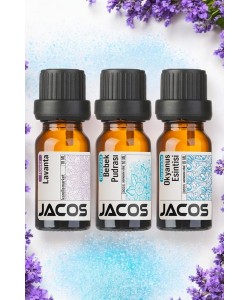JACOS Lavanta, Pudra,Okyanus Esintisi Esansiyel Uçucu Yağı Difüzör Esansı Oda Kokusu 3'lü SET JACOS Lavanta, Pudra,Okyanus Esintisi Esansiyel Uçucu Yağı Difüzör Esansı Oda Kokusu 3'lü SET