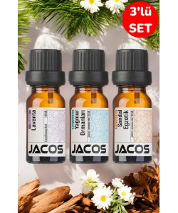 JACOS Lavanta,Yağmur Ormanları,Sandal Egzotik Esansiyel Uçucu Yağı Difüzör Esansı Oda Kokusu 3'lü SET JACOS Lavanta,Yağmur Ormanları,Sandal Egzotik Esansiyel Uçucu Yağı Difüzör Esansı Oda Kokusu 3'lü SET