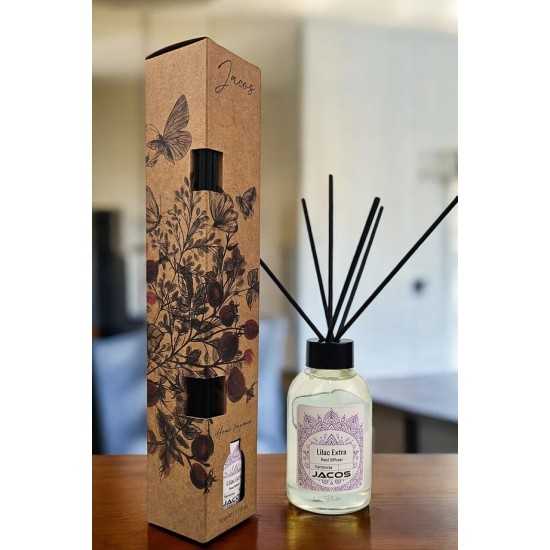 JACOS Leylak Lilac Kokulu Bambu Çubuklu Leylak Kokulu Çubuklu Oda Kokusu 50ml Reed Diffuser