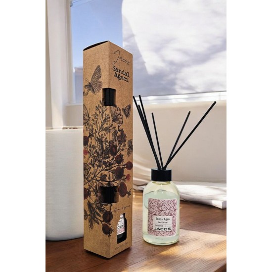 JACOS Sandal Ağacı Kokulu Bambu Çubuklu Sandal Ağacı Kokulu Çubuklu Oda Kokusu 50ml