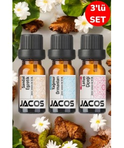 JACOS Sandal Egzotik,Yağmur Ormanları,Lotus Esansiyel Uçucu Yağı Difüzör Esansı Oda Kokusu 3'lü SET JACOS Sandal Egzotik,Yağmur Ormanları,Lotus Esansiyel Uçucu Yağı Difüzör Esansı Oda Kokusu 3'lü SET