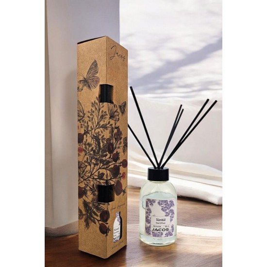 JACOS Sümbül Kokulu Bambu Çubuklu Amber Kokulu Çubuklu Oda Kokusu 100ml Reed Diffuser