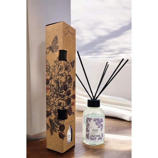 JACOS Sümbül Kokulu Bambu Çubuklu Amber Kokulu Çubuklu Oda Kokusu 50ml Reed Diffuser
