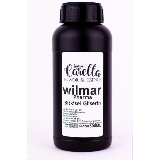 JACOS Wilmar Bitkisel Gliserin %99.8 Saflığında - Ithal 500 Ml