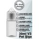 okcan Gorilla Kilit Kapaklı Ithal V3 Şeffaf Gorilla Şişe 30ml - Beyaz Kapak-100 Adet