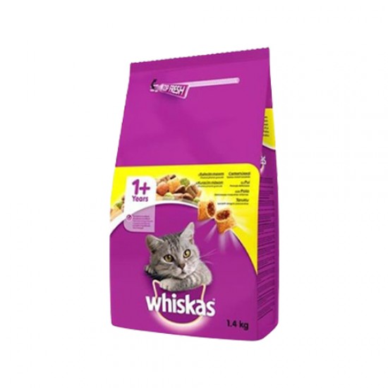 WHİSKAS TAVUKLU VE SEBZELİ KEDİ MAMASI(1,4GR)