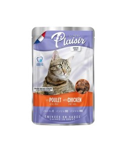 PLAİSİR TAVUK ETLİ VE CİĞER ETLİ YETİŞKİN VE KISIRLAŞTIRILMIŞ KEDİ KONSERVE MAMASI(100GR)