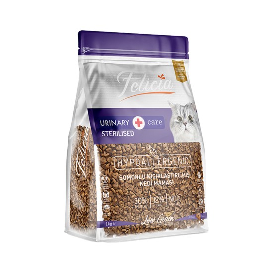 FELİCİA HYPOALLERJENİK SOMONLU KISIRLAŞTIRILMIŞ KEDİ MAMASI(1KG)