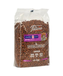  FELİCİA AZ TAHILLI VE TAVUK ETLİ HYPOALLERGENİC YAVRU KEDİ MAMASI(1KG)