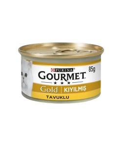 PURINA GOURMETGOLD KIYILMIŞ TAVUK ETLİ  YETİŞKİN KONSERVE KEDİ MAMASI(85GR)