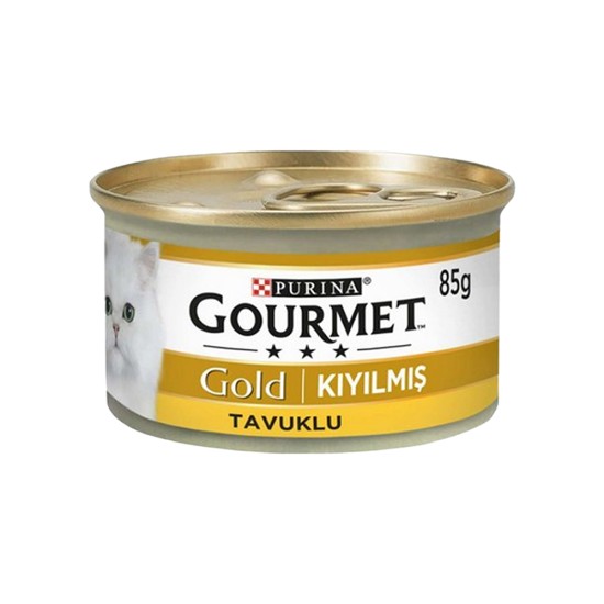 PURINA GOURMETGOLD KIYILMIŞ TAVUK ETLİ  YETİŞKİN KONSERVE KEDİ MAMASI(85GR)