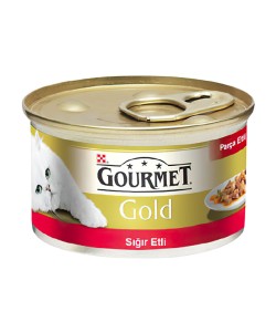  PURINA GOURMET GOLD PARÇA SIĞIR ETLİ YETİŞKİN KEDİ KONSERVE MAMASI(85GR)