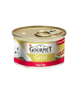  PURINA GOURMET GOLD PARÇA SIĞIR ETLİ YETİŞKİN KEDİ KONSERVE MAMASI(85GR)