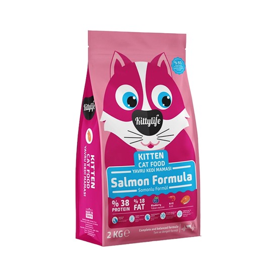 KİTTYLİFE SOMONLU YAVRU KEDİ MAMASI(2KG)