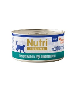 NUTRİ FELİNE OKYANUS BALIKLI VE YEŞİL DUDAKLI MİDYELİ KONSERVE YETİŞKİN KEDİ MAMASI(70GR)