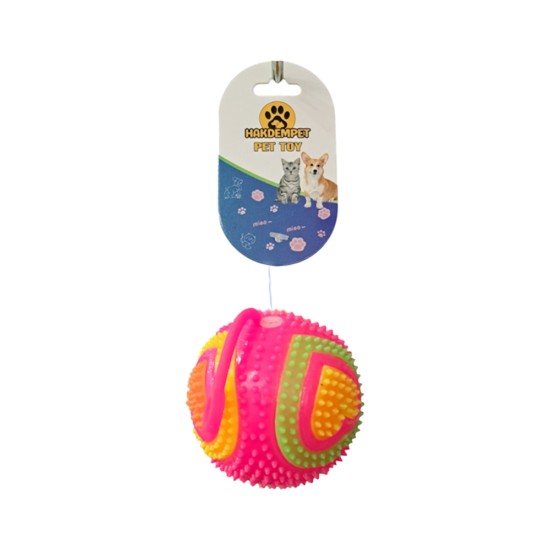 HAKDEMPET SESLİ KALP DESENLİ IŞIKLI TOP(7CM)