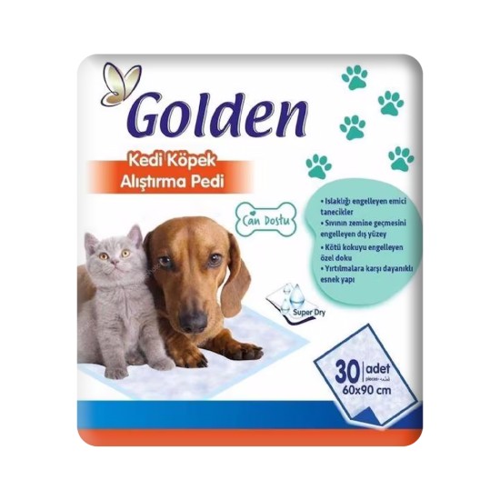 GOLDEN KEDİ VE KÖPEK ALIŞTIRMA PEDİ 60X90CM(30'LU)