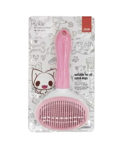 CLEAN KEDİ KÖPEK  BASMALI TARAK(PEMBE)