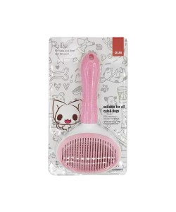 CLEAN KEDİ KÖPEK  BASMALI TARAK(PEMBE)