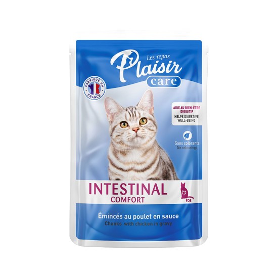 PLAİSİR BAĞIRSAK DESTEKLEYİCİ SOSLU VE TAVUK PARÇALI POUCH YAŞ MAMA(85GR)