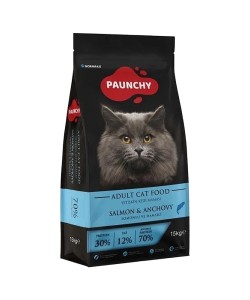 PAUNCHY SOMONLU VE HAMSİ BALIKLI YETİŞKİN KEDİ MAMASI(15KG)