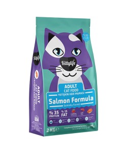 KİTTYLİFE SOMON BALIKLI YETİŞKİN KEDİ MAMASI(2KG)