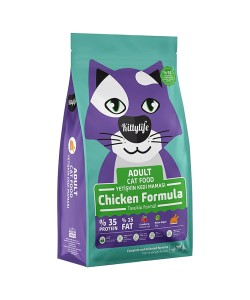KİTTYLİFE TAVUK ETLİ YETİŞKİN KEDİ MAMASI(2KG)