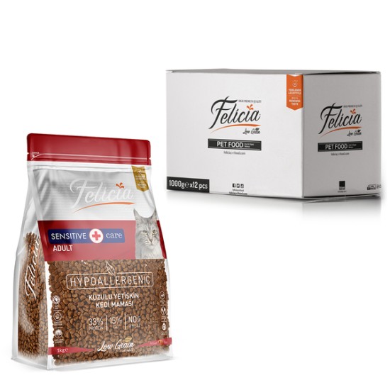 FELİCİA HYPAALLERGENİC KUZULU YETİŞKİN KEDİ MAMASI(1KG)