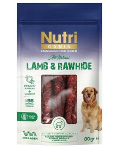 NUTRİ CANIN KUZU ETLİ SARILI KEMİK(120GR)