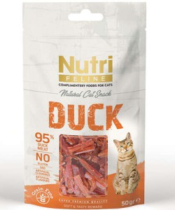 NUTRİ TAHILSIZ ÖRDEK ETLİ  KEDİ ÖDÜL MAMASI(50GR)