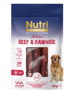 NUTRİ CANIN SIĞIR ETİ SARILI KÖPEK ÖDÜL MAMASI(80GR)