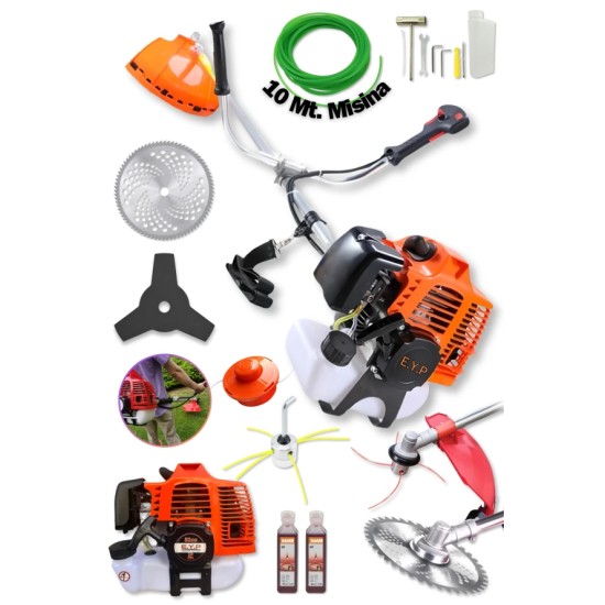 Dager EYP 52 cc Yüksek Kalite Yan Tip Benzinli Çim Biçme Tırpan Makinesi 